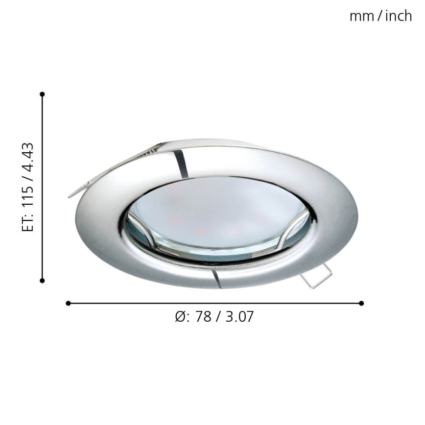 Eglo - SET 3x LED Hängande Takbelysning PENETO 3xGU10-LED/3W/230V