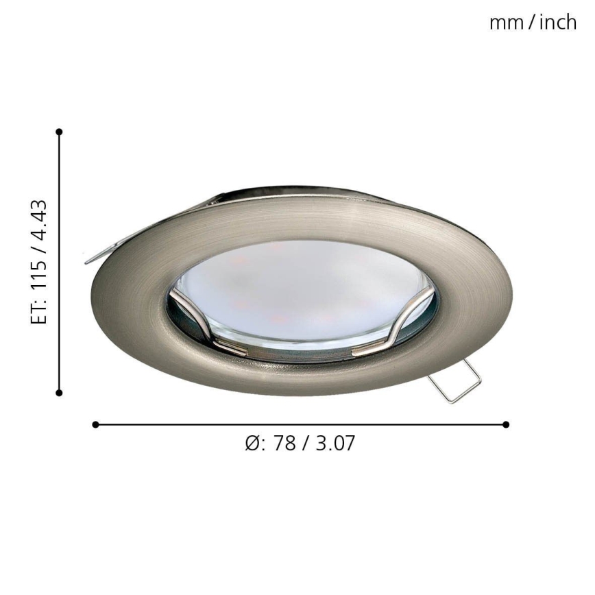 Eglo - SET 3x LED Hängande Takbelysning PENETO 3xGU10-LED/3W/230V