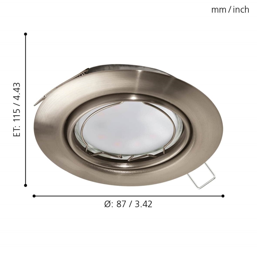 Eglo 94242 - LED Hängande Takbelysning PENETO 1xGU10-LED/5W/230V