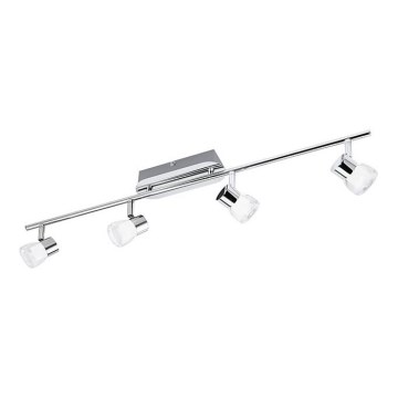Eglo 94383 - LED spotlight PERITO 4xLED/3W/230V 3000K skinande krom