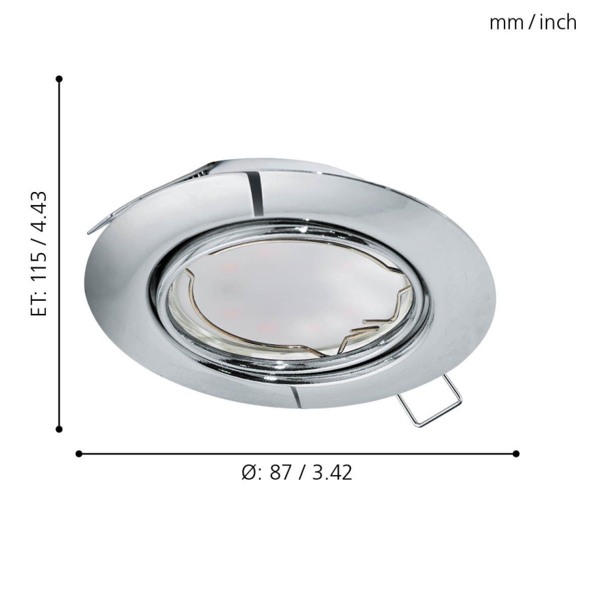 Eglo - SET 3x LED Hängande Takbelysning PENETO 3xGU10-LED/5W/230V