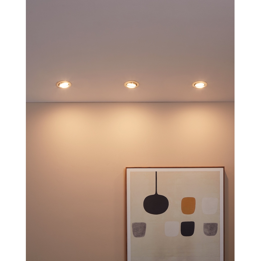 Eglo - SET 3x LED Infälld belysning PENETO 3xGU10-LED/5W/230V