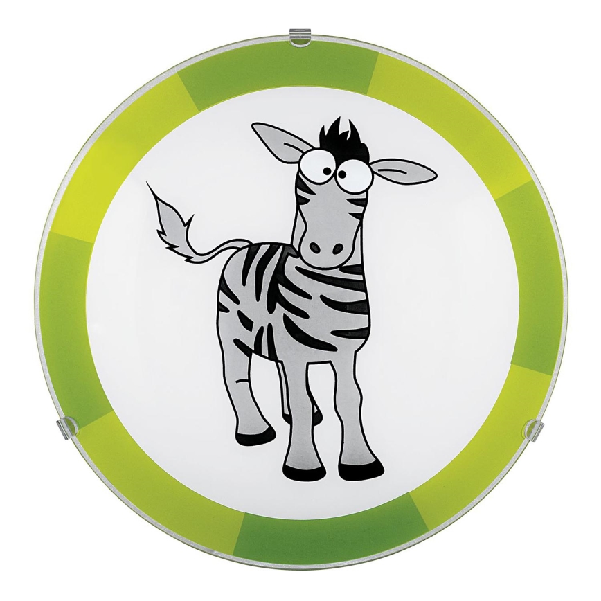 Eglo 94458 - Barn Takbelysning BIUBIU 1xE27/60W/230V zebra