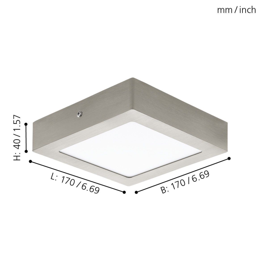 Eglo 94524 - LED Takbelysning FUEVA 1 LED/10.9W/230V