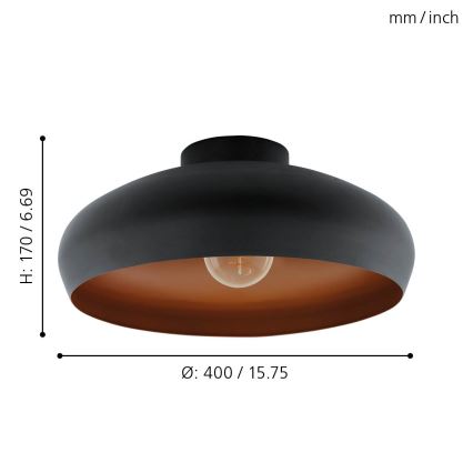 Eglo 94547 - Takbelysning MOGANO 1xE27/60W/230V