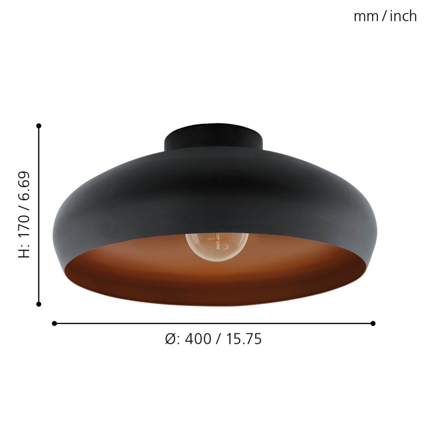 Eglo 94547 - Takbelysning MOGANO 1xE27/60W/230V
