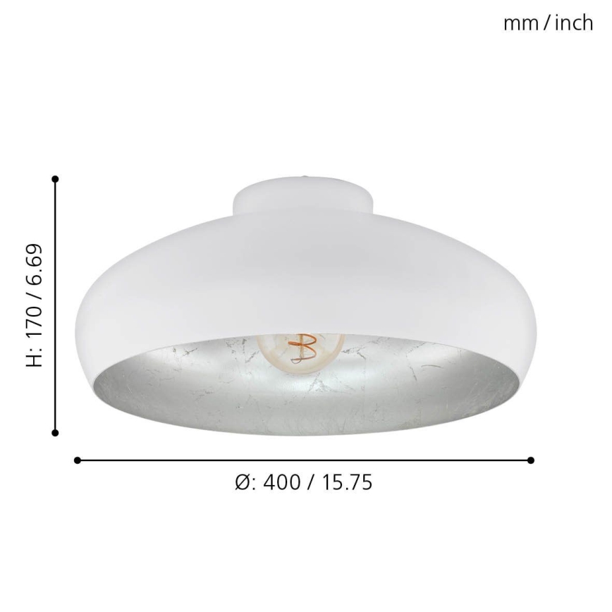Eglo 94548 - Takbelysning MOGANO 1xE27/60W/230V