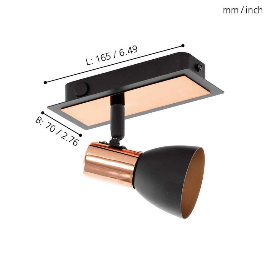 Eglo 94584 - LED Spotlight BARNHAM 1xGU10/3.3W/230V