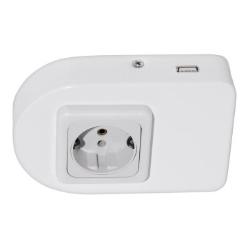 Eglo 94663 - Underskåpsuttag SCHUKO inklusive USB TAXANO
