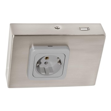 Eglo 94664 - Underskåpsuttag SCHUKO inklusive USB TAXANO