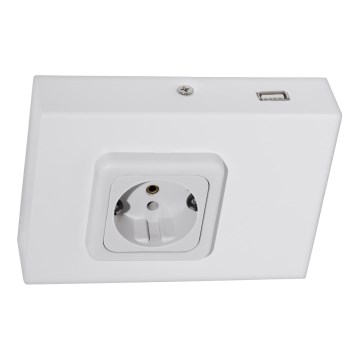 Eglo 94665 - Underskåpsuttag SCHUKO inklusive USB TAXANO