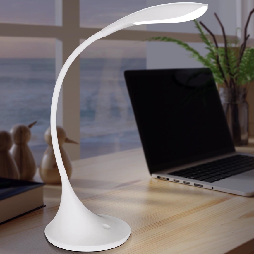 Eglo 94674 - LED Dimbar Bordslampa DAMBERA 1xLED/4.5W/230V vit