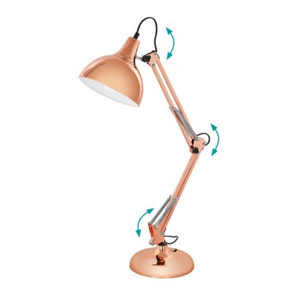 Eglo 94704 - Bordslampa BORGILLIO 1xE27/40W/230V