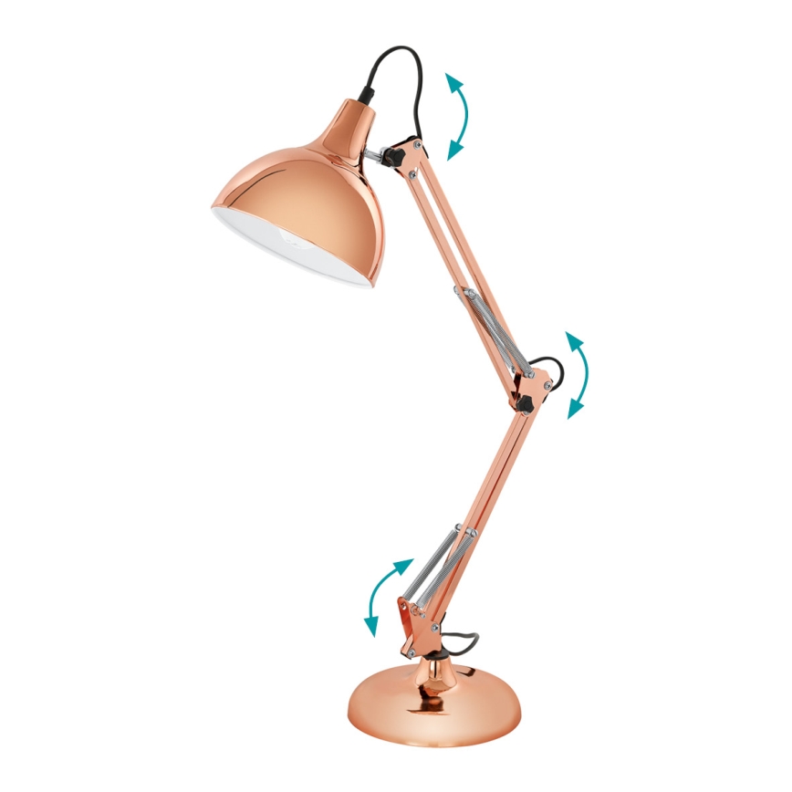 Eglo 94704 - Bordslampa BORGILLIO 1xE27/40W/230V