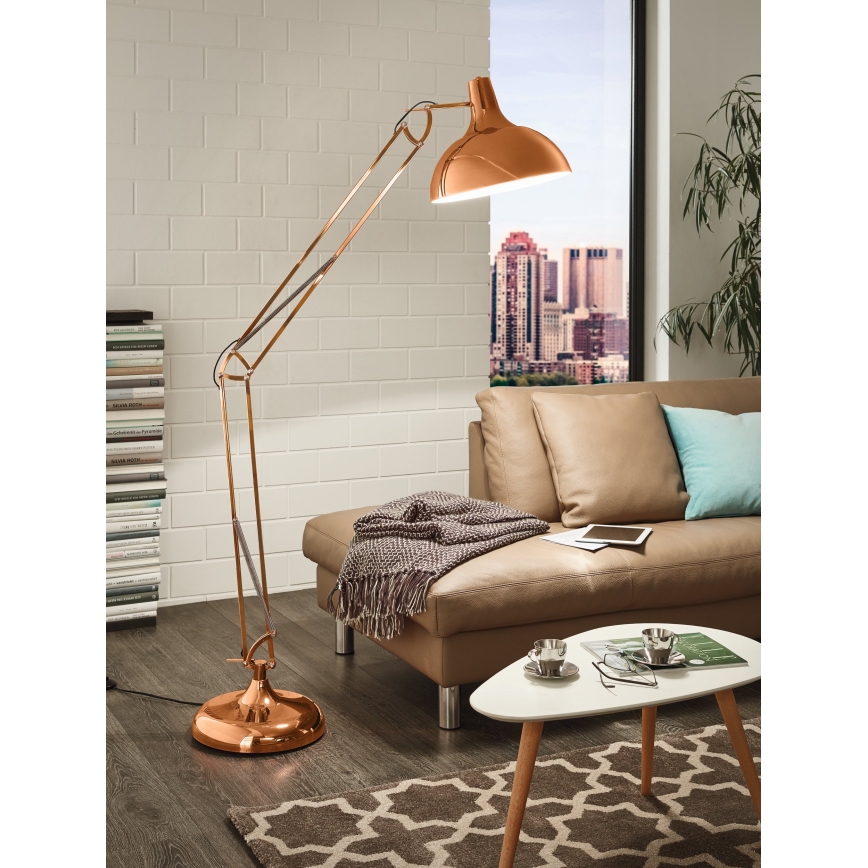 Eglo 94705 - Golvlampa BORGILLIO 1xE27/60W/230V