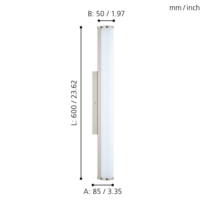 Eglo 94716 - LED Badrumsbelysning CALNOVA 1xLED/16W/230V