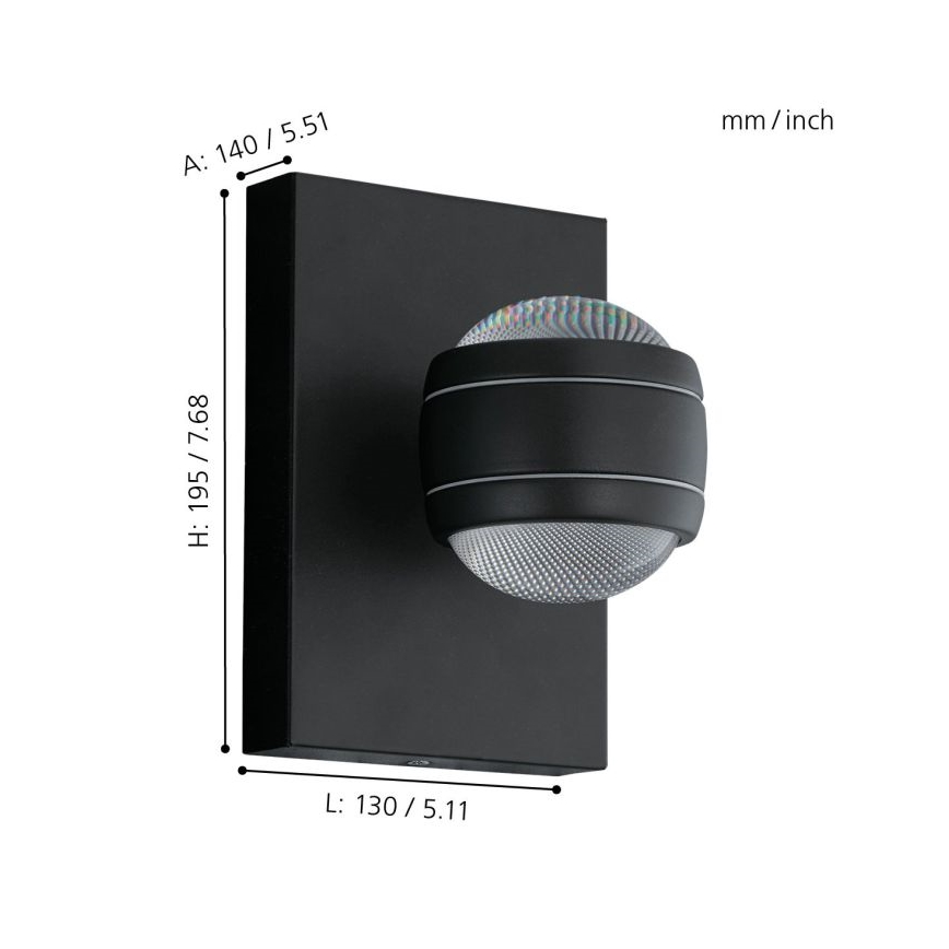 Eglo - LED utomhusbelysning 2xLED/3,7W/230V IP44