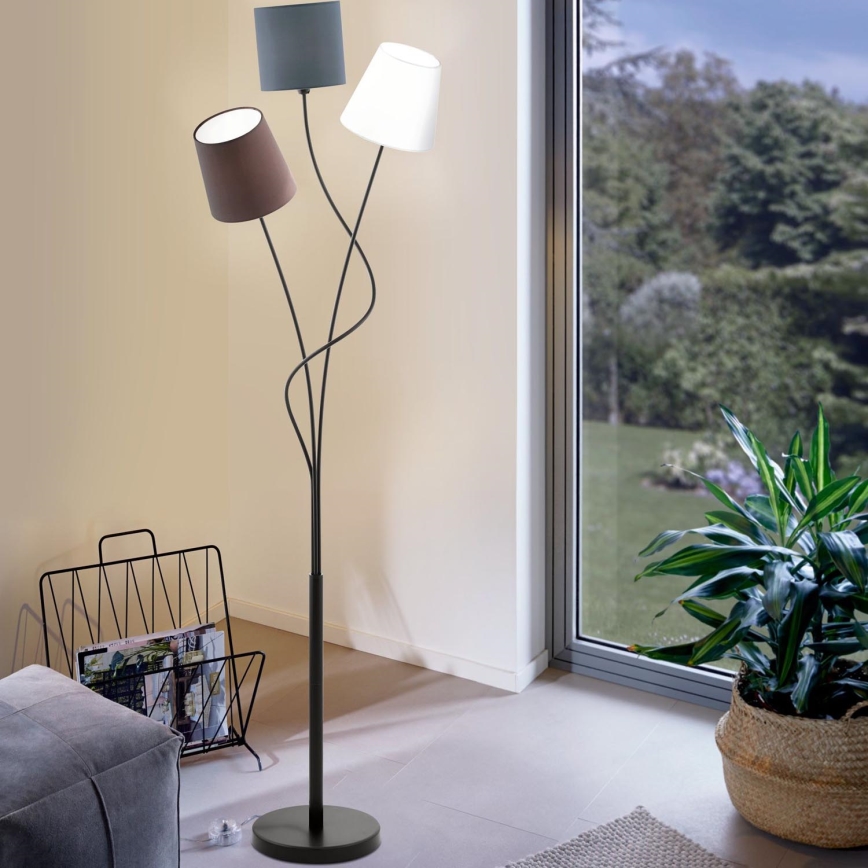 Eglo 94995 - Golvlampa MARONDA 3xE14/40W/230V