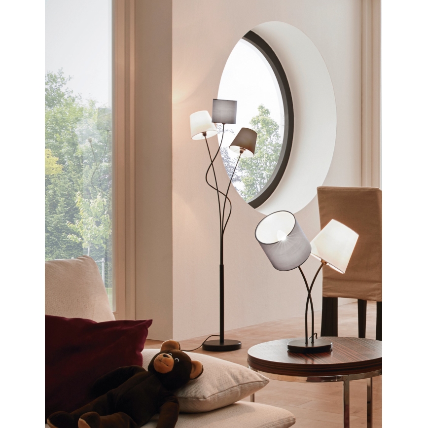 Eglo 94995 - Golvlampa MARONDA 3xE14/40W/230V