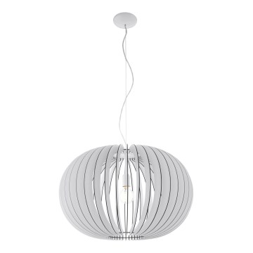 Eglo 95034 - Pendellampa STELLATO med kabel, 1x E27/60W/230V, Ø 70 cm, vit