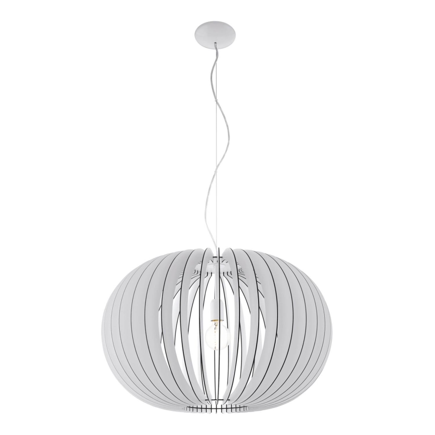 Eglo 95034 - Pendellampa STELLATO med kabel, 1x E27/60W/230V, Ø 70 cm, vit