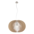 Eglo 95042 - Pendellampa STELLATO på vajer 1xE27/60W/230V Ø70 cm beige