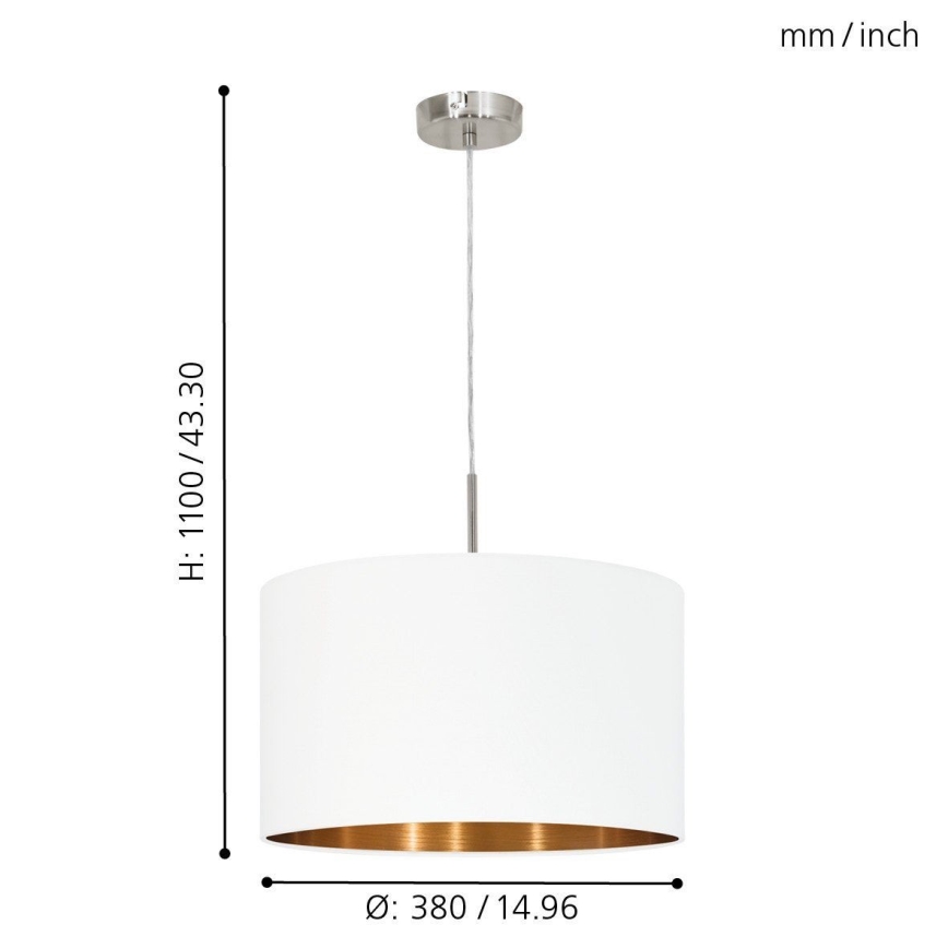 Eglo - Taklampa 1xE27/60W/230V