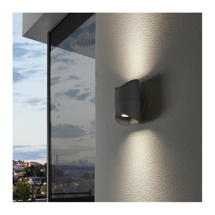 Eglo 95076 - Utomhus Väggbelysning ABRANTES 2xLED/6W/230V