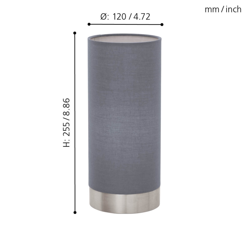 Eglo 95119 - Dimbar Bordslampa PASTERI 1xE27/60W/230V