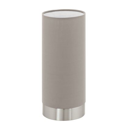 Eglo - Ljusreglerad bordslampa 1xE27/40W/230V taupe