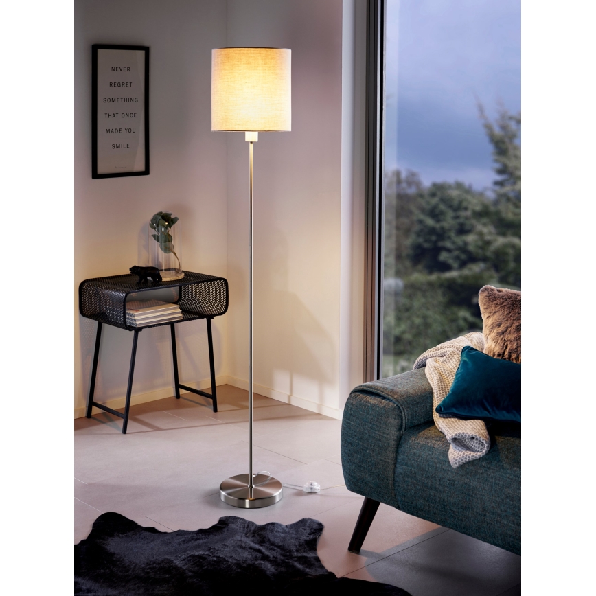 Eglo 95167 - Golvlampa PASTERI 1xE27/60W/230V