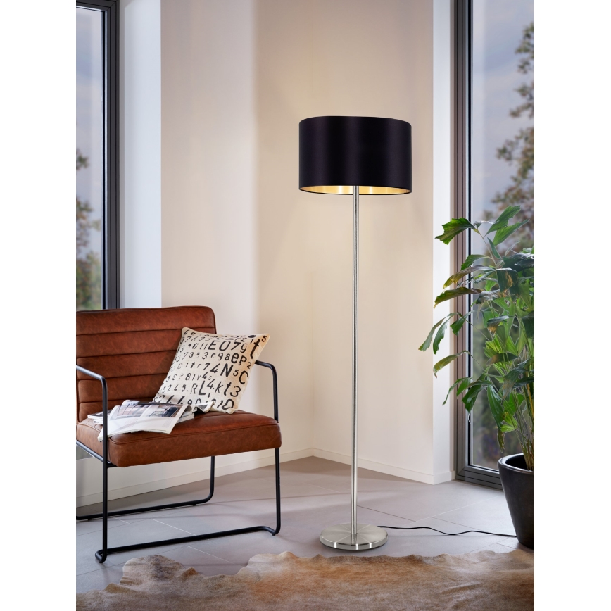 Eglo 95169 - Golvlampa MASERLO 1xE27/60W/230V