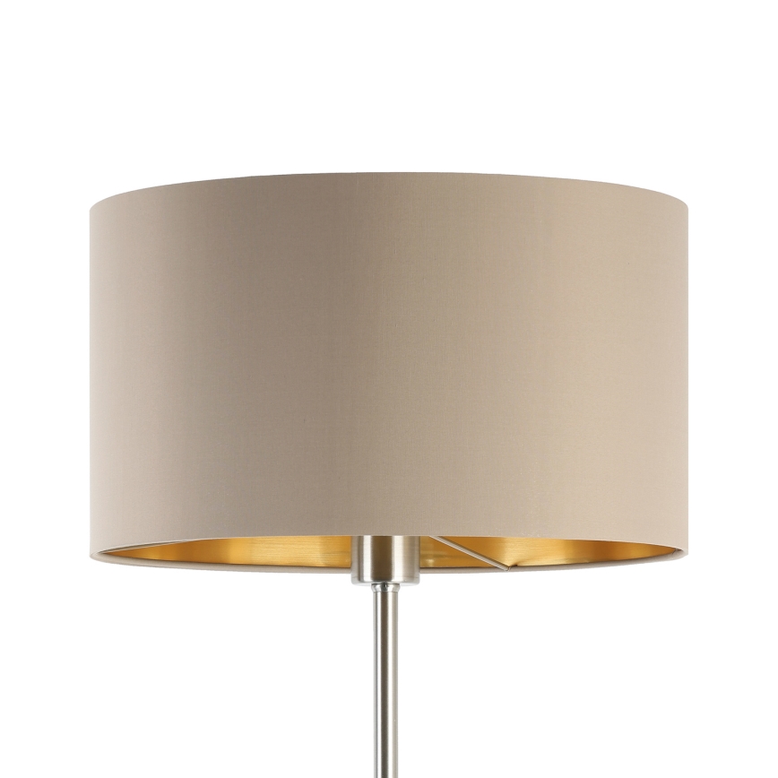 Eglo - Golvlampa 1xE27/60W/230V taupe