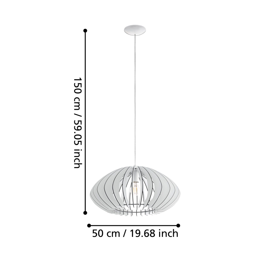 Eglo 95254 - Taklampa COSSANO 2 1xE27/60W/230V