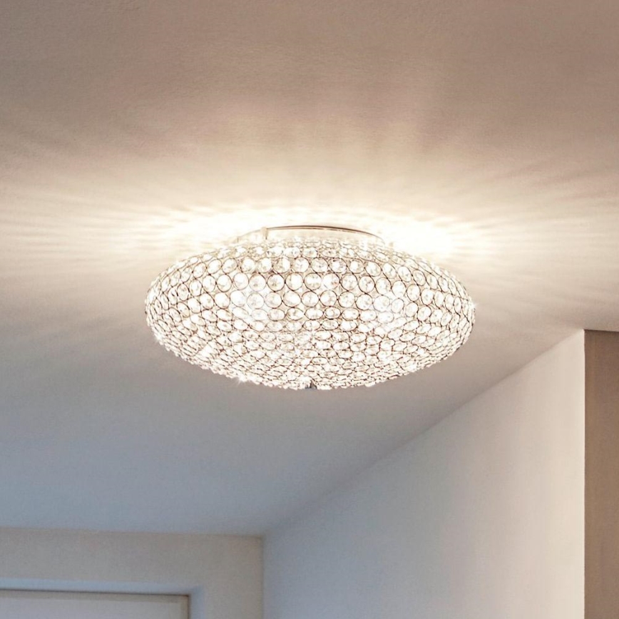 Eglo 95284 - Kristallampa tak CLEMENTE 2xE27/60W/230V