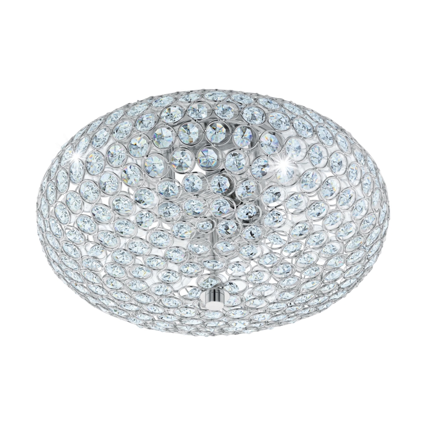 Eglo 95284 - Kristallampa tak CLEMENTE 2xE27/60W/230V