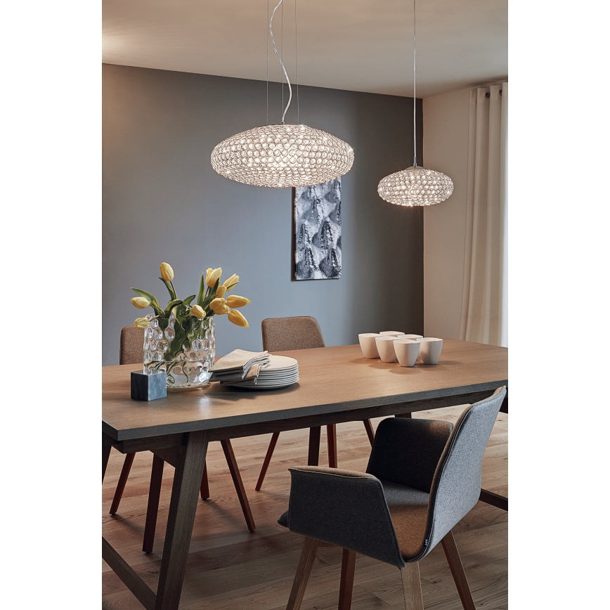 Eglo - Ljuskrona med textilsladd 1xE27/60W/230V