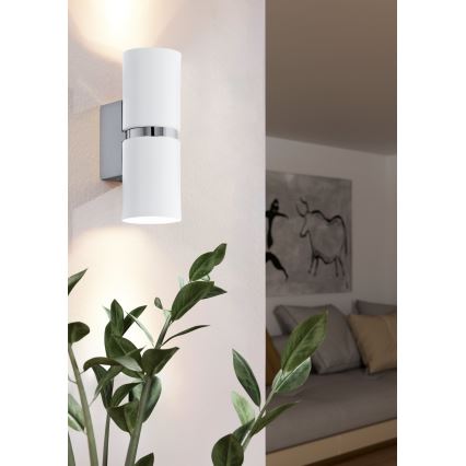Eglo 95368 - LED Väggbelysning PASSA 2xGU10-LED/4W/230V