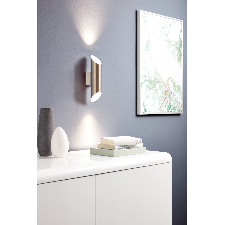 Eglo 95422 - LED Väggbelysning VIEGAS 2xGU10-LED/4W/230V