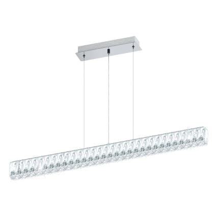 Eglo 95543 - Kristall dimbar Ljuskrona TELLUGIO-S LED/36W/230V