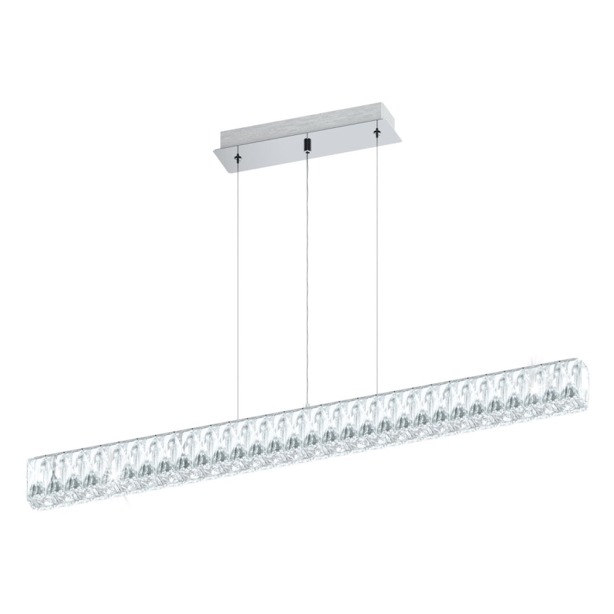 Eglo 95543 - Kristall dimbar Ljuskrona TELLUGIO-S LED/36W/230V