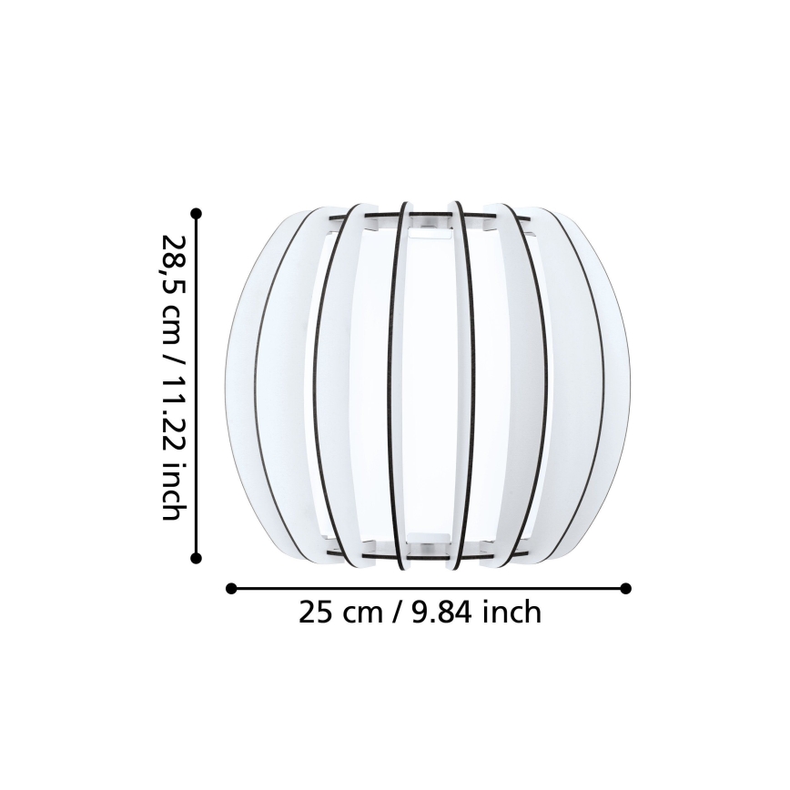 Eglo 95609 - Väggbelysning STELLATO 2 1xE27/60W/230V