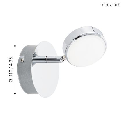 Eglo 95628 - LED spotlight SALTO 1xLED/5.4W/230V