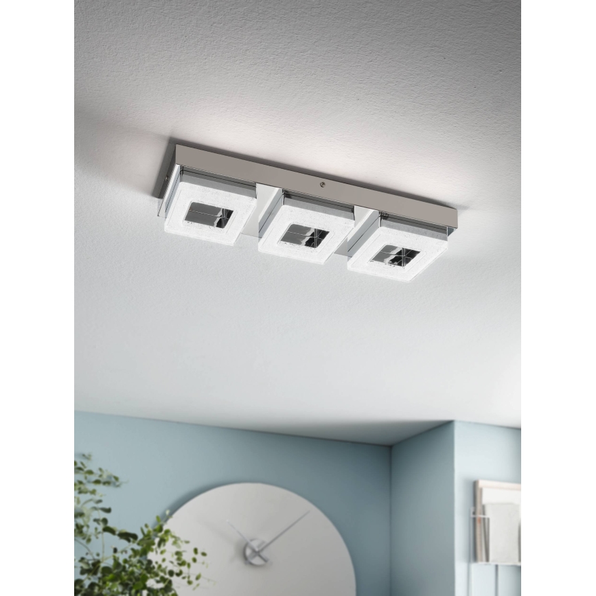 Eglo 95656 - LED Kristallampa tak FRADELO 3xLED/4W/230V