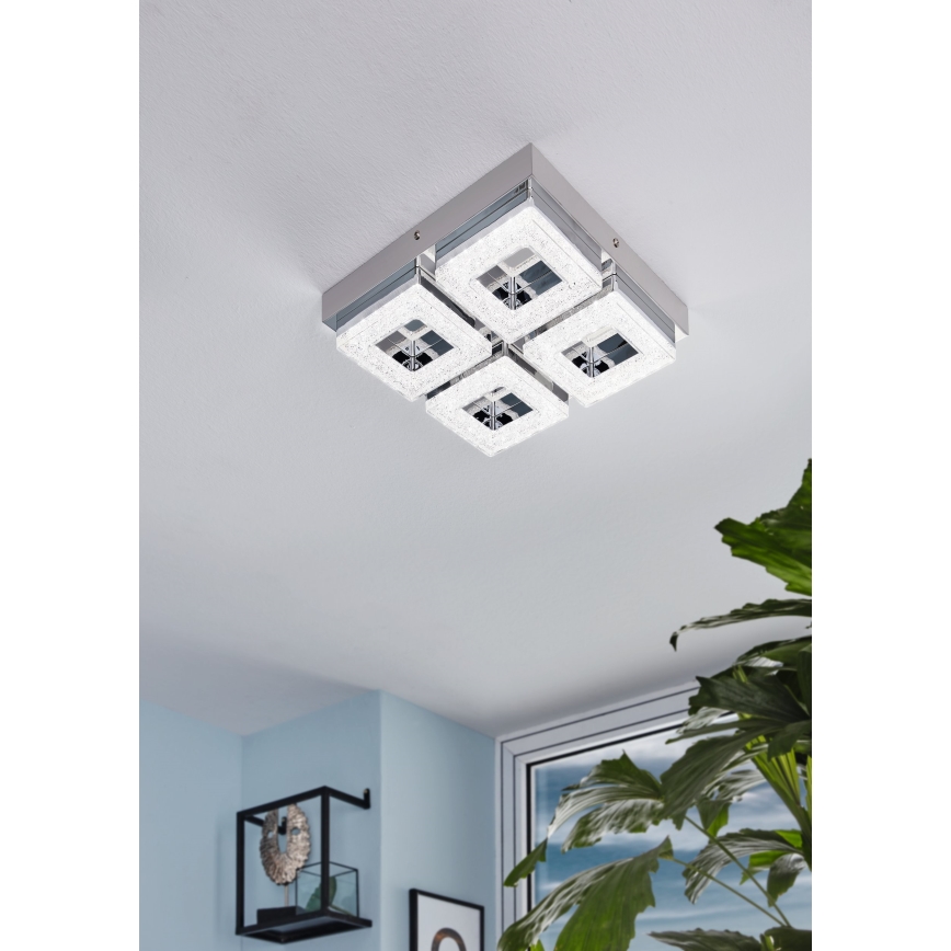 Eglo 95657 - LED Kristallampa tak FRADELO 4xLED/4W/230V