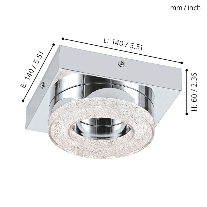 Eglo 95662 - LED Kristallampa tak FRADELO LED/4W/230V