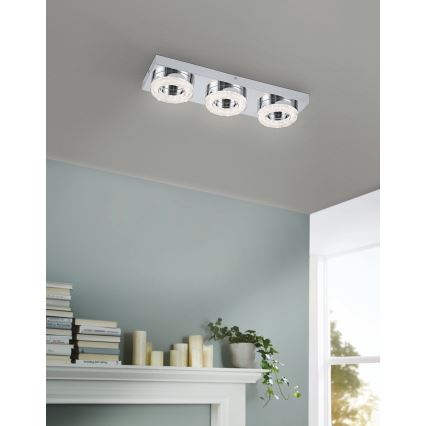 Eglo 95663 - LED Kristallampa tak FRADELO 3xLED/4W/230V