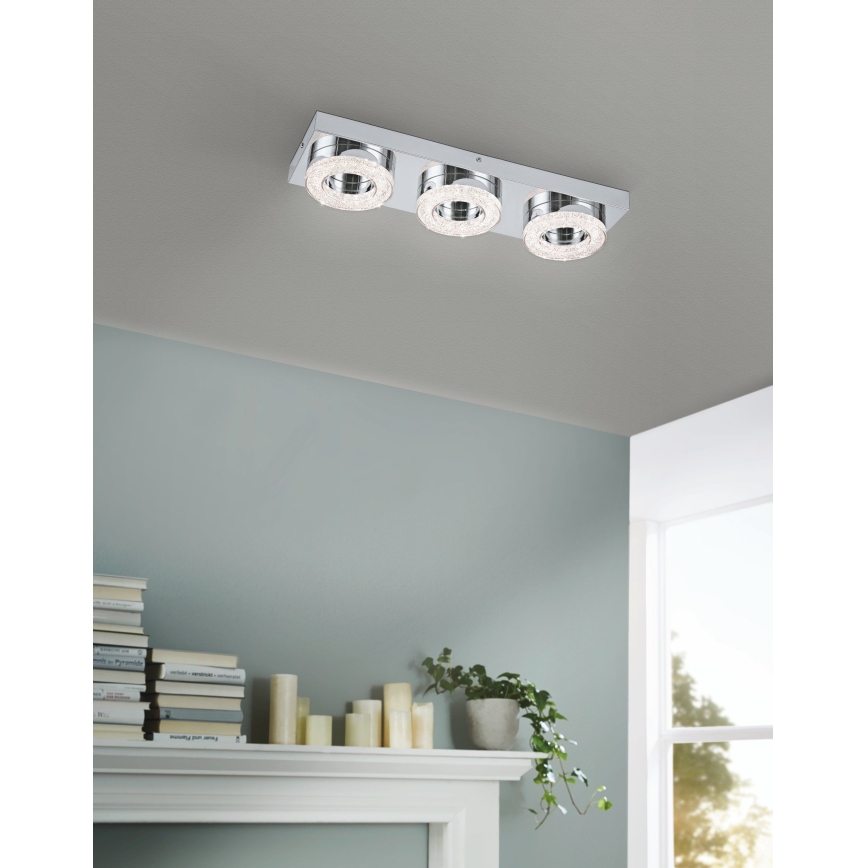 Eglo 95663 - LED Kristallampa tak FRADELO 3xLED/4W/230V
