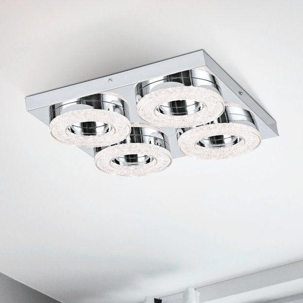 Eglo 95664 - LED Kristallampa tak FRADELO 4xLED/4W/230V