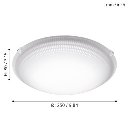 Eglo 95672 - LED Takbelysning MARGITTA 1 LED/8,2W/230V